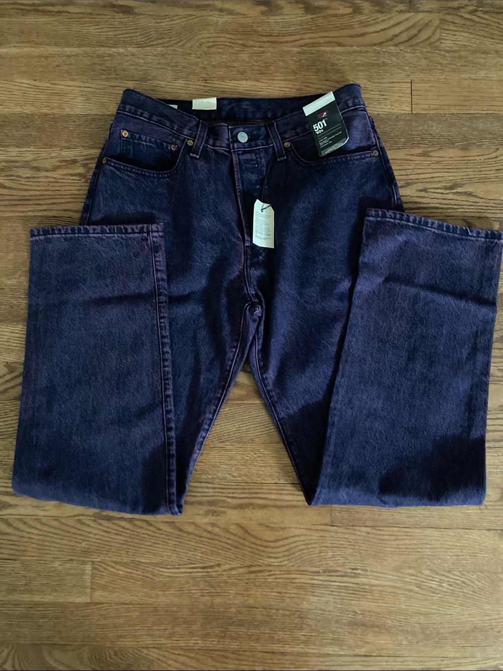 Levi's 501 Purple Acid Wash ‘90s Denim Jeans Size 30 NEW